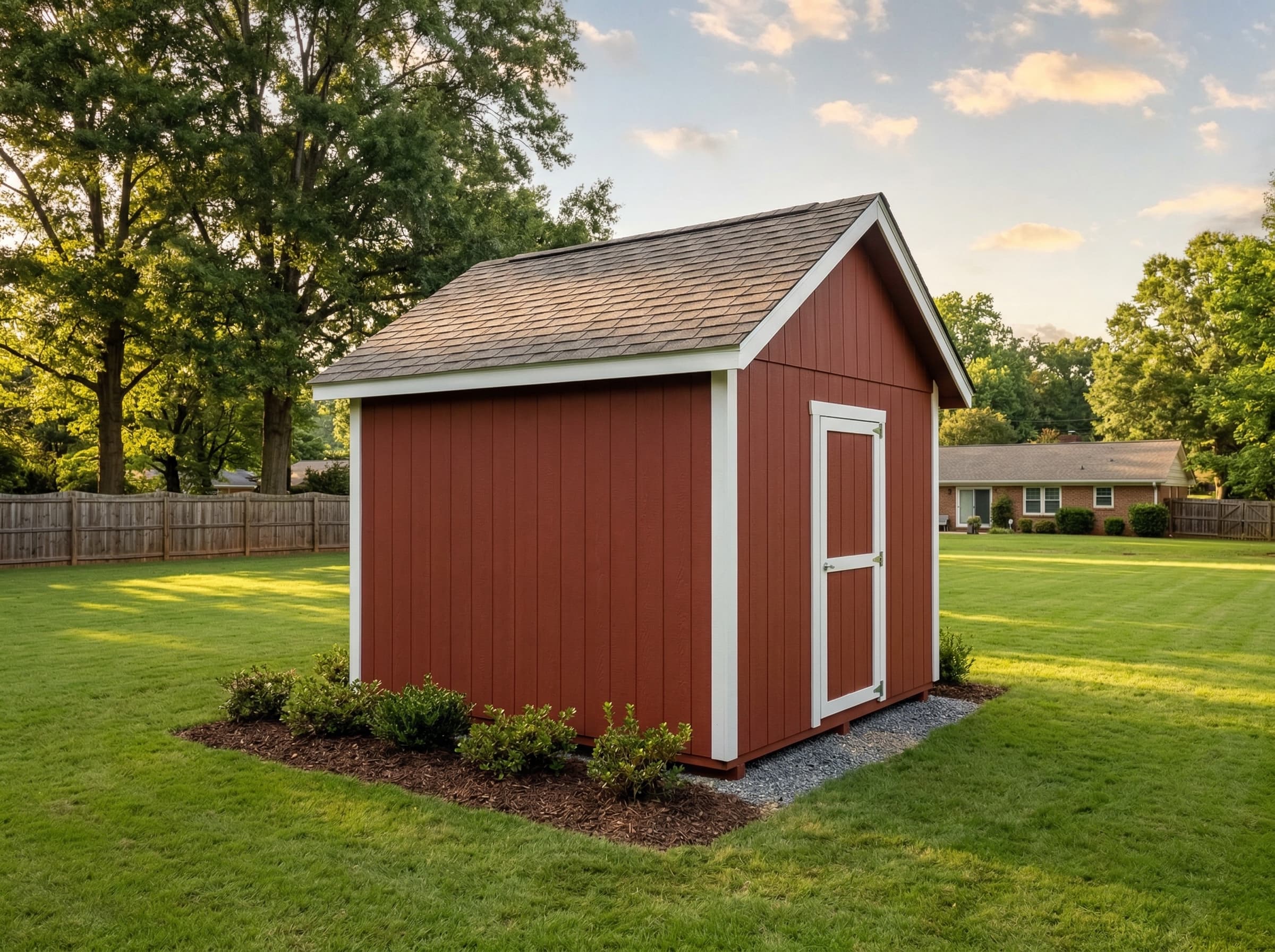 8×8 Gable Tool Shed — photorealistic render